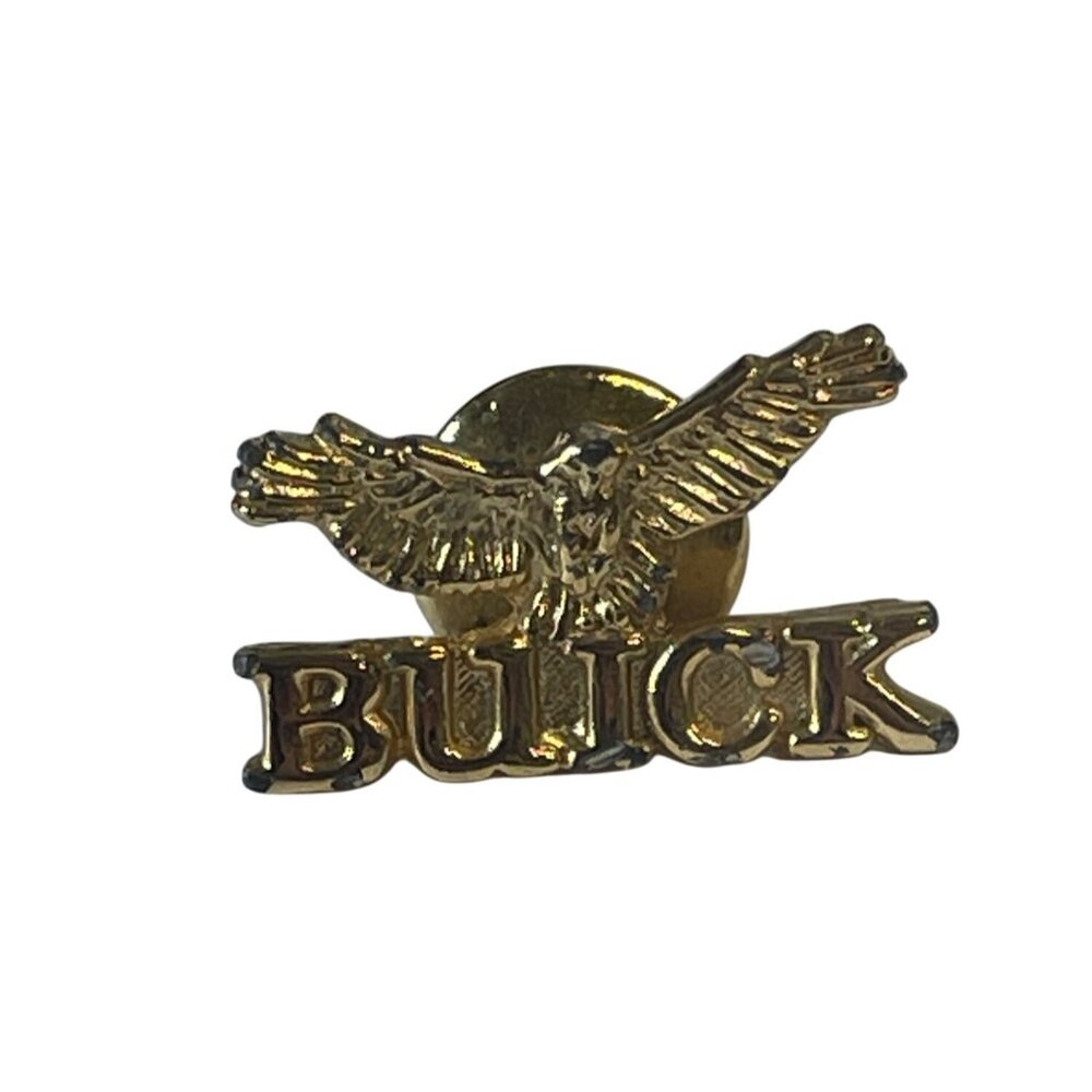 Vtg Buick Enamel Lapel Hat Pin Eagle Emblem‎ Logo Bird Car Automobile